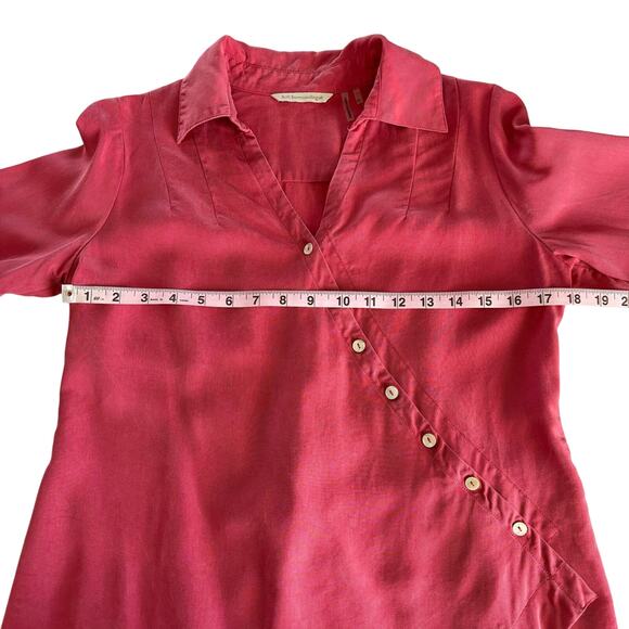 Soft Surroundings Lagenlook Brick Red Washed
Tencel Tunic Top Size XS - Picture 4 of 9